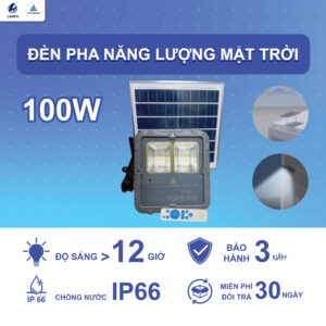 Đèn năng lượng mặt trời 100W